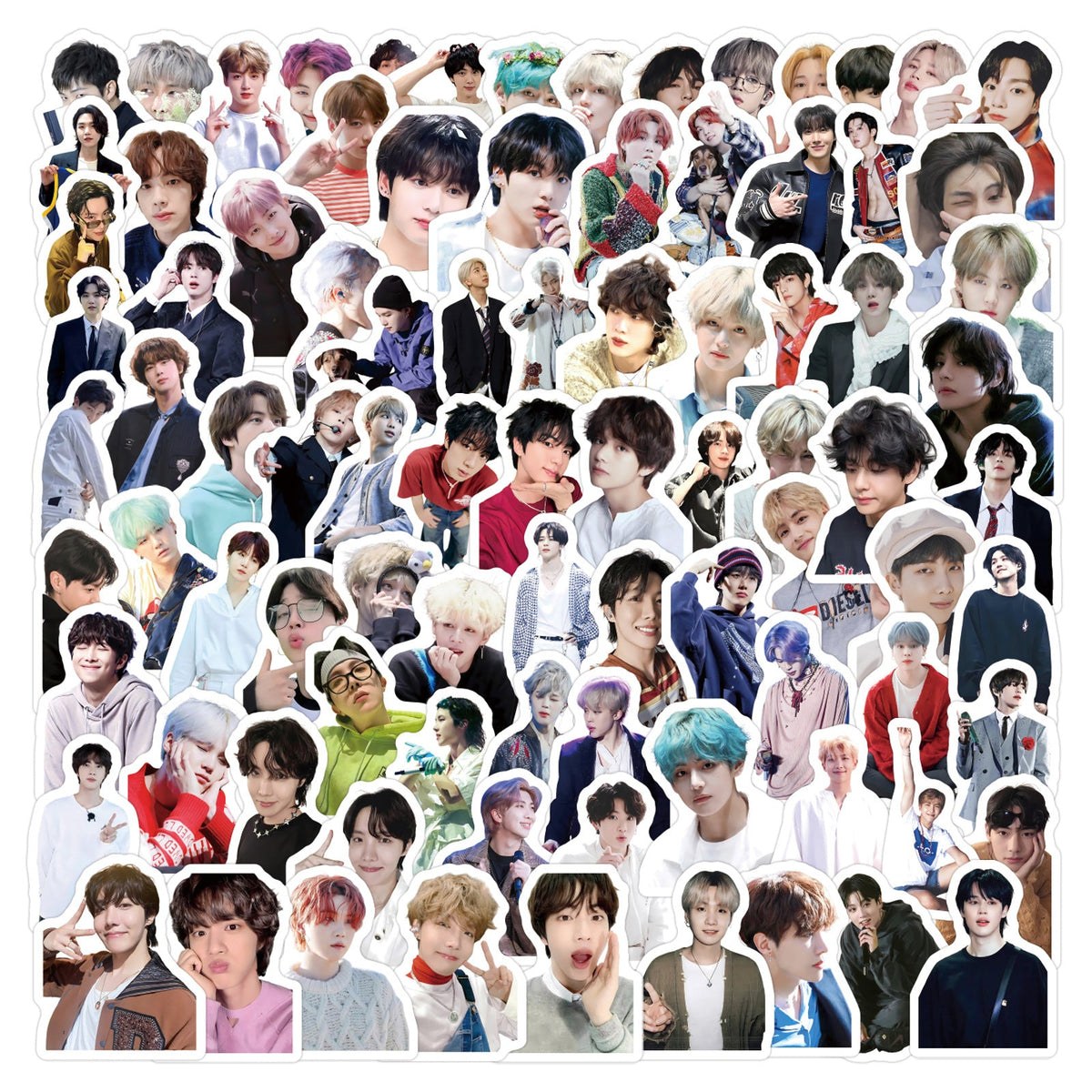 BTS Photo Waterproof Vinyl Sticker Pack