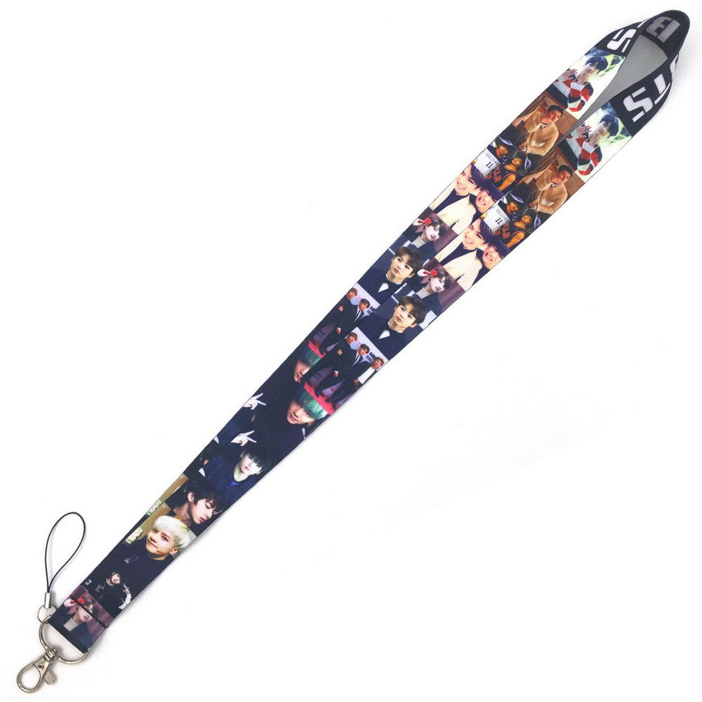 BTS K-Pop Idol Printed Polyester Lanyard and ID Card Holder