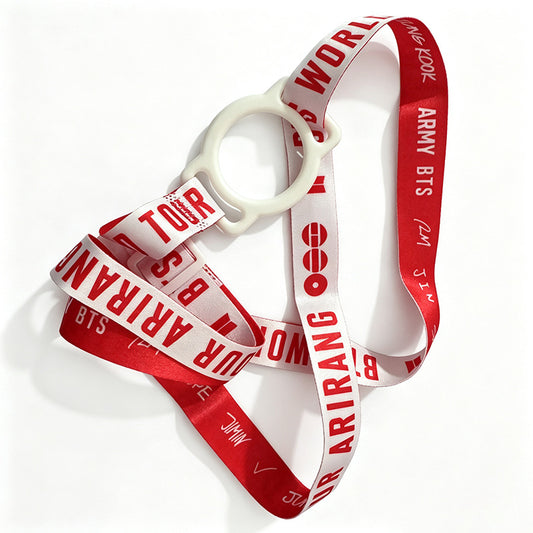 BTS Arirang Phone Lanyard with Badge Holder | OT7 K-Pop Neck Strap