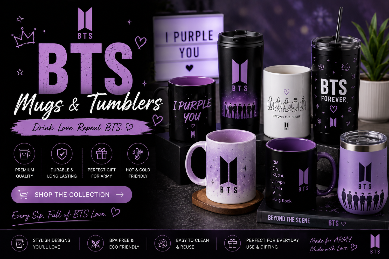 BTS Mugs & Tumblers