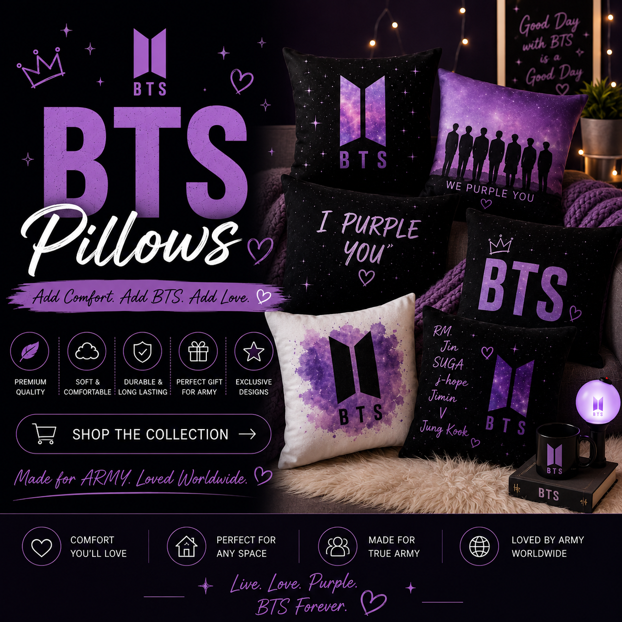 BTS Pillows