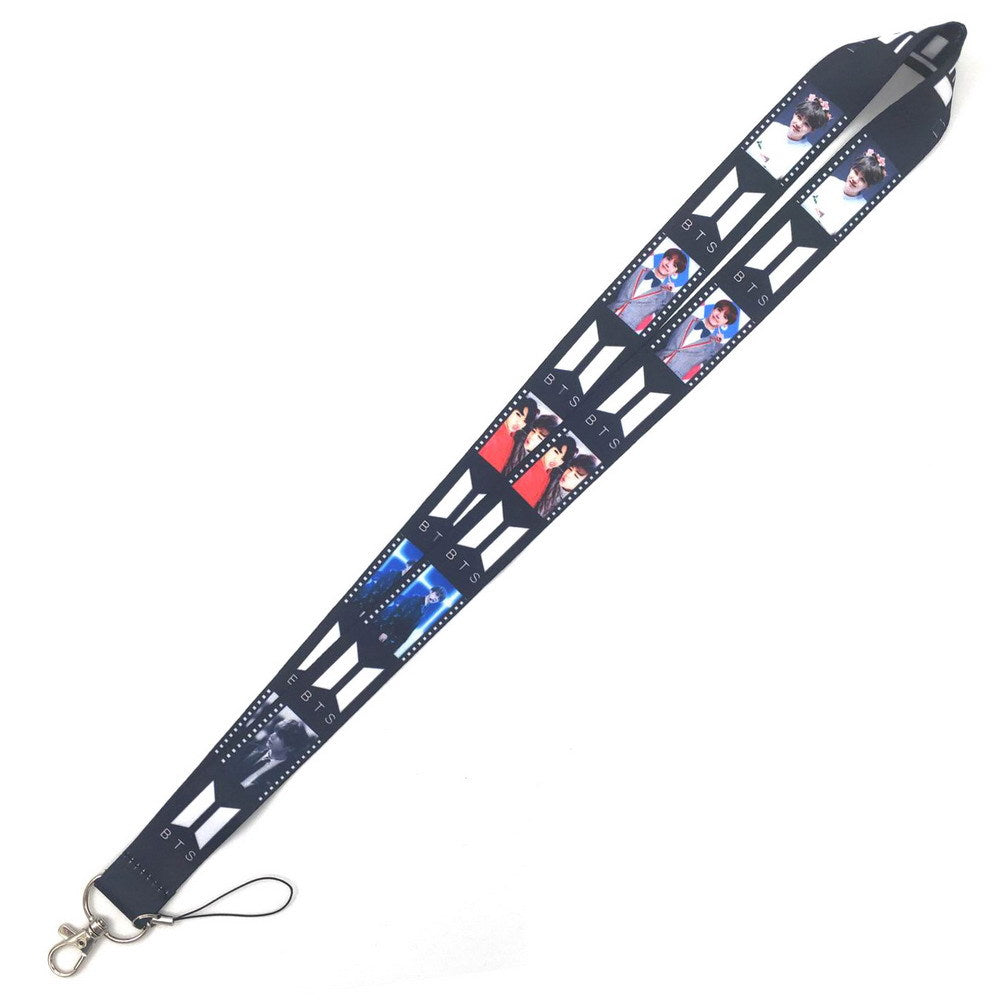 BTS K-Pop Idol Printed Polyester Lanyard and ID Card Holder