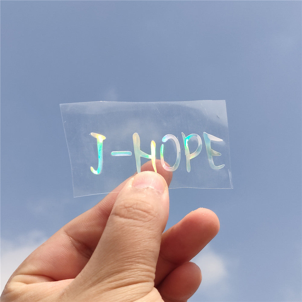 BTS Holographic Sticker Set | Complete Member Name & Logo
