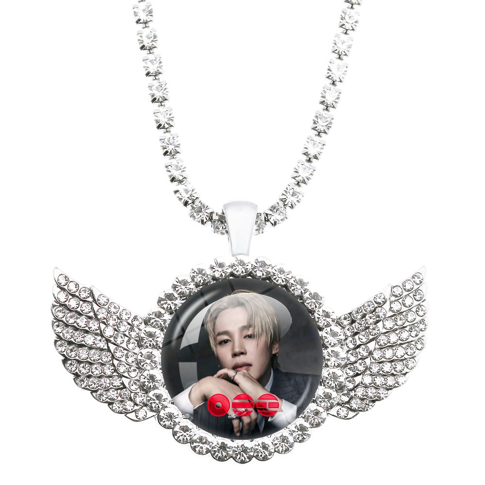 BTS Angel Wings Pendant Necklace