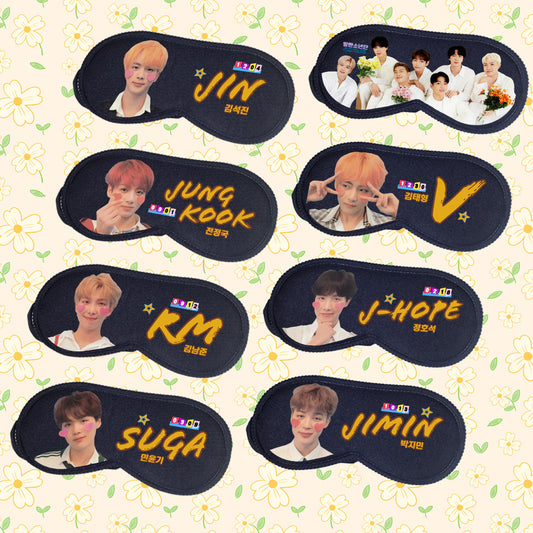 BTS Sleep Eye Mask | Member Portrait & Logo