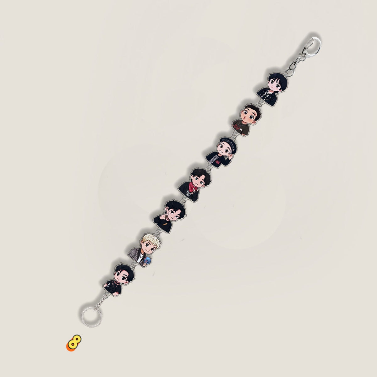 BTS Member Photo Chain Keychain Pendant