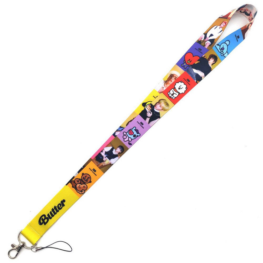 BTS K-Pop Idol Printed Polyester Lanyard and ID Card Holder