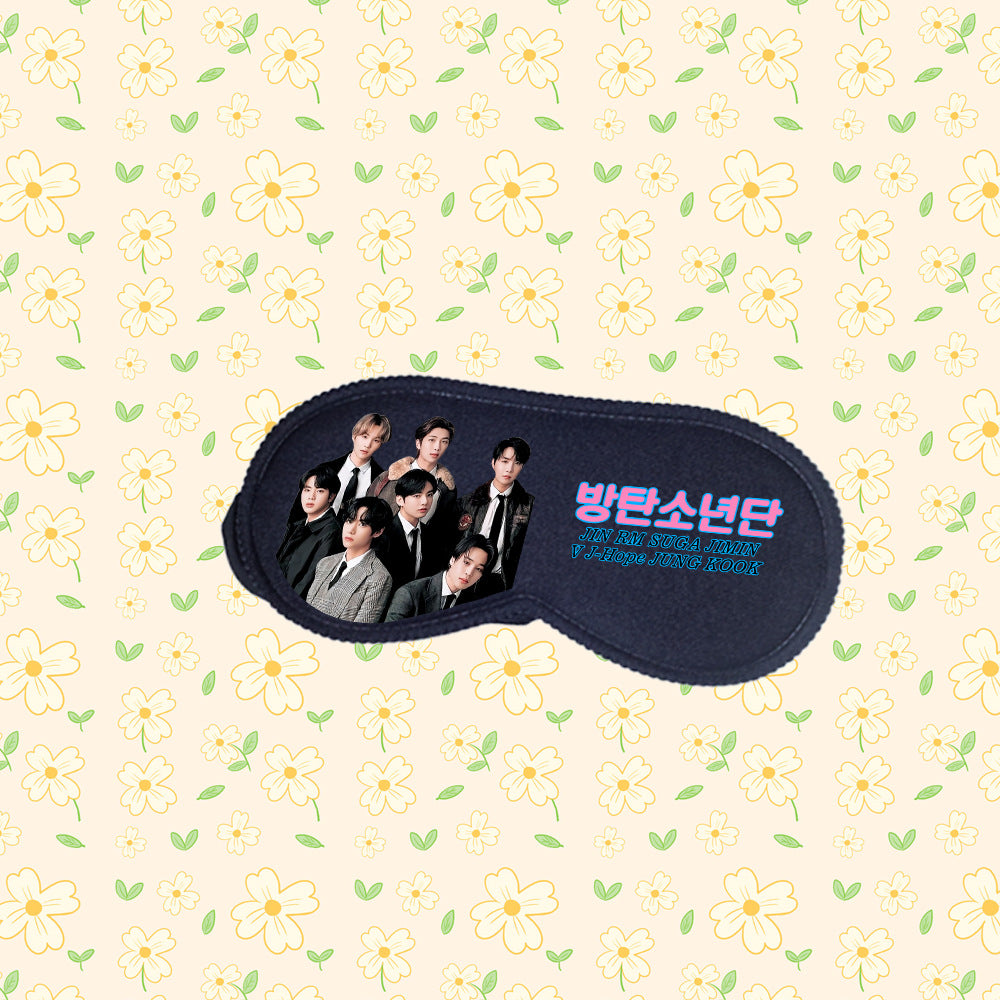 BTS Sleep Eye Mask | Member Portrait & Logo