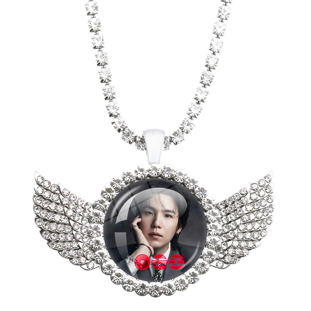 BTS Angel Wings Pendant Necklace