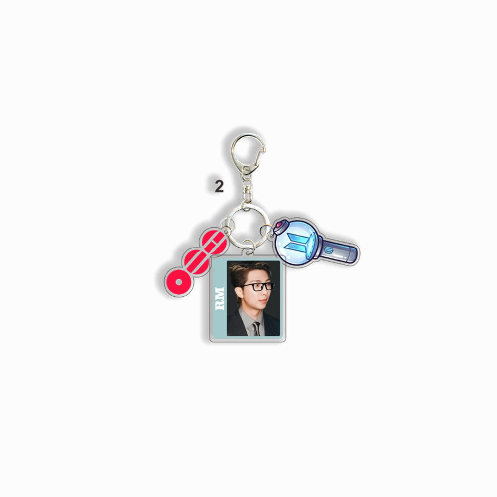 BTS Member Multi-Charm Acrylic Keychain Set