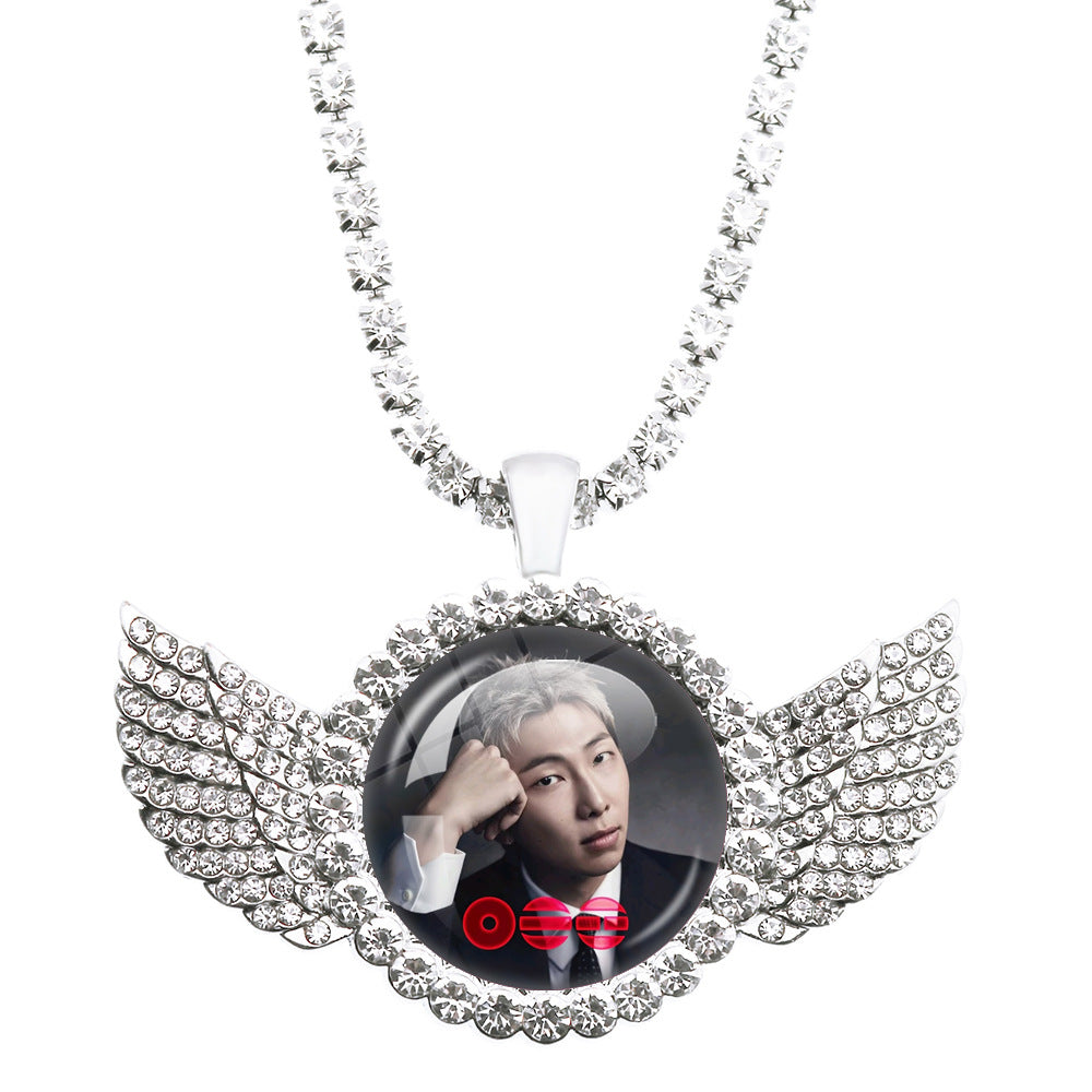 BTS Angel Wings Pendant Necklace
