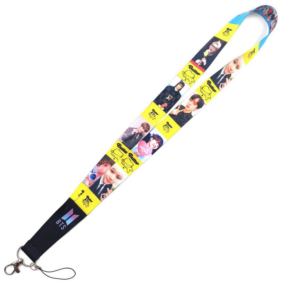 BTS K-Pop Idol Printed Polyester Lanyard and ID Card Holder