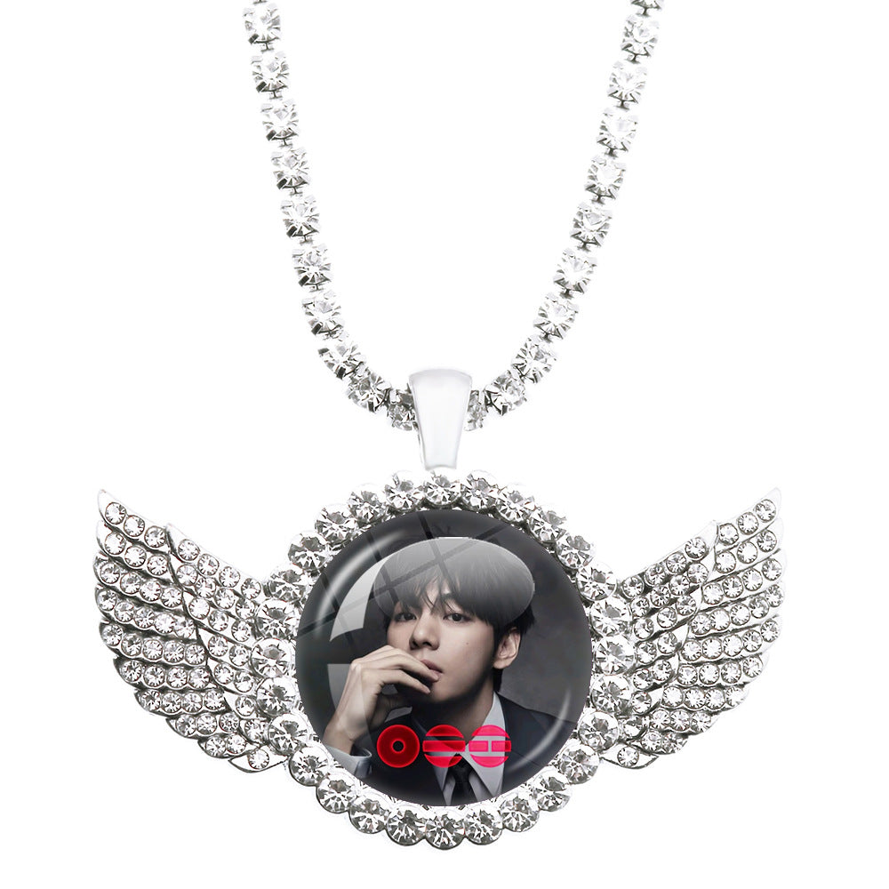 BTS Angel Wings Pendant Necklace