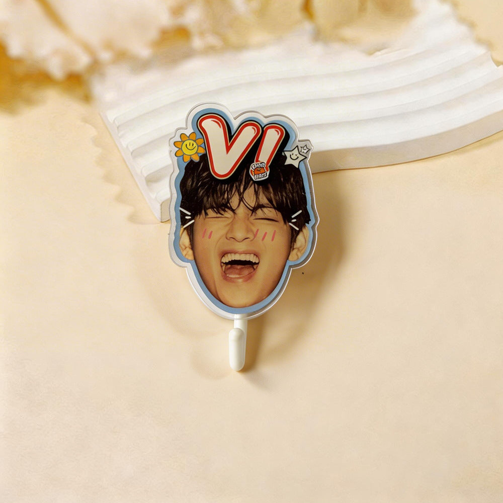 BTS Cake Topper | Members Face Self-Adhesive Hook