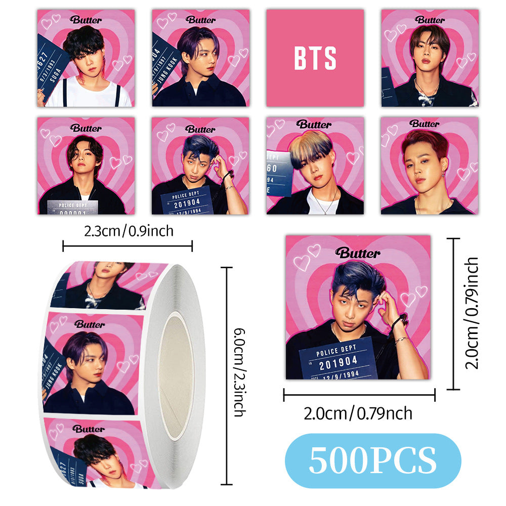 BTS Butter Sticker Roll | Member Photo Sealing