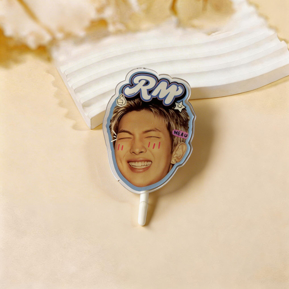 BTS Cake Topper | Members Face Self-Adhesive Hook