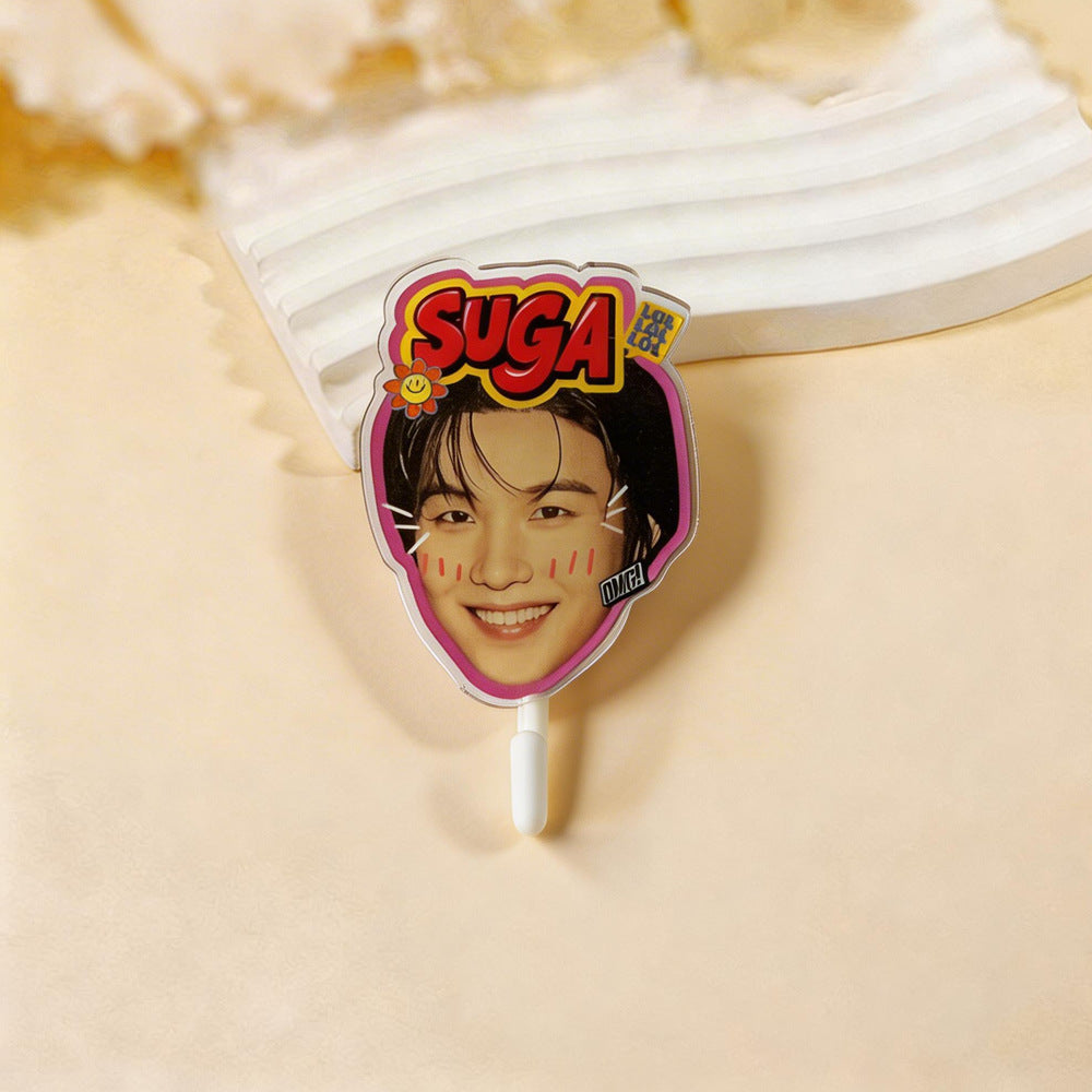 BTS Cake Topper | Members Face Self-Adhesive Hook