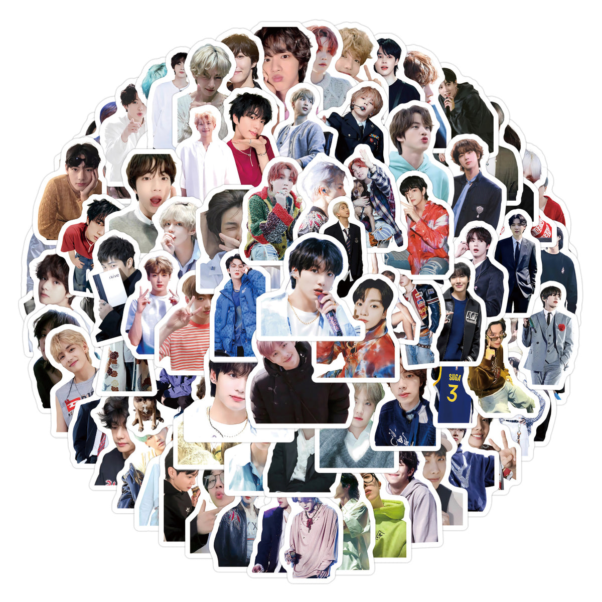 BTS Photo Waterproof Vinyl Sticker Pack