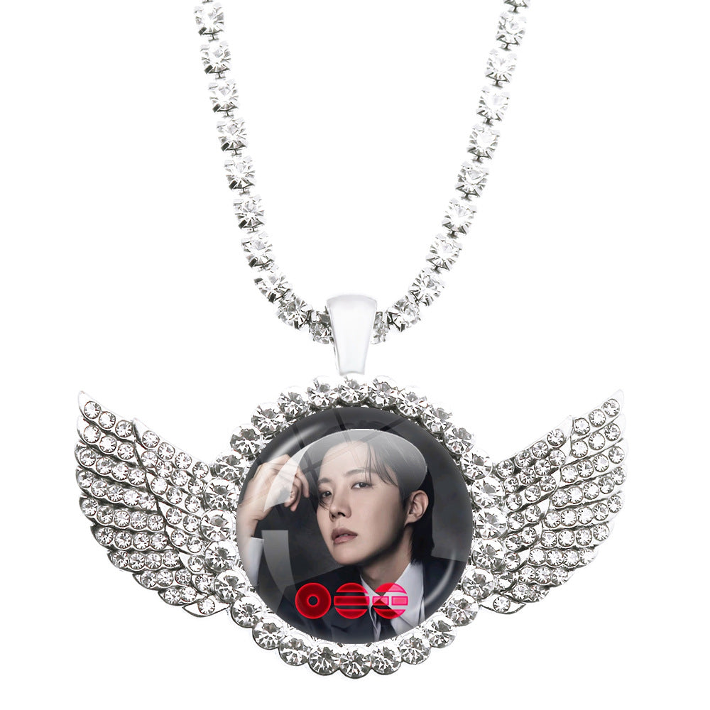 BTS Angel Wings Pendant Necklace