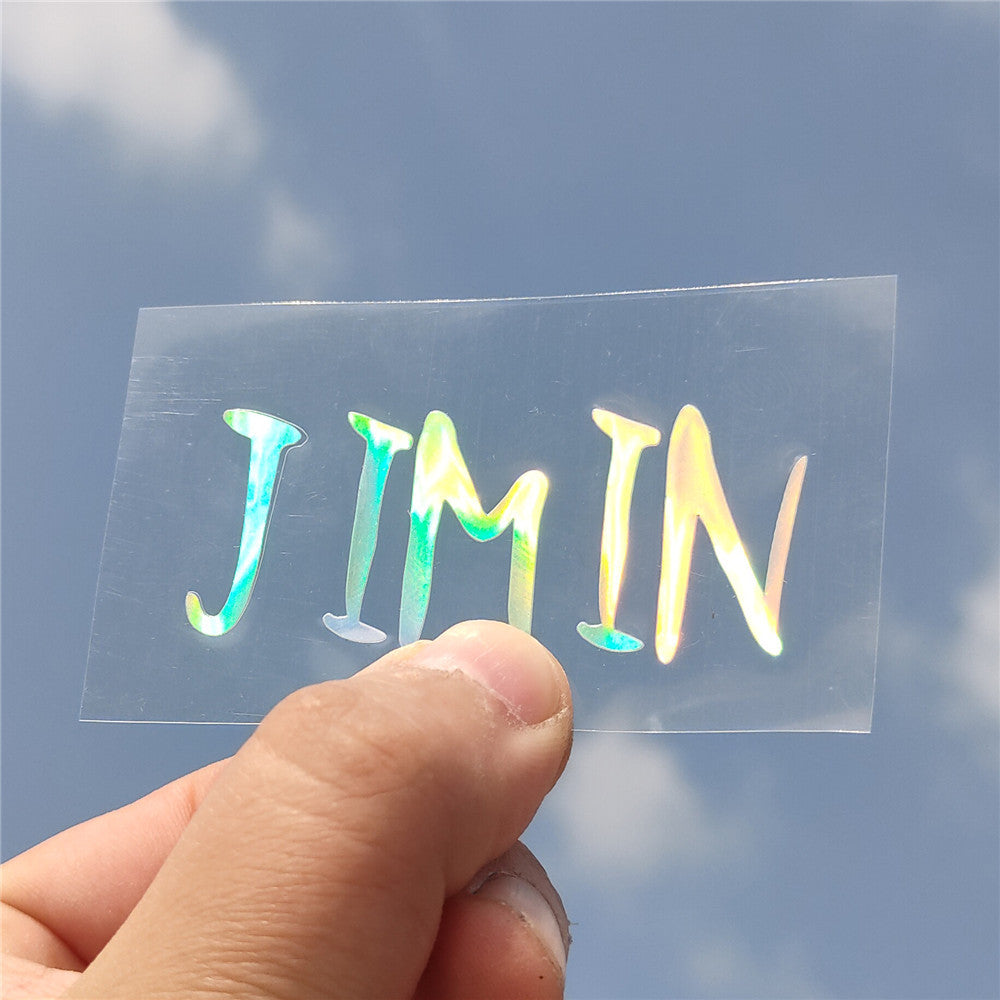 BTS Holographic Sticker Set | Complete Member Name & Logo