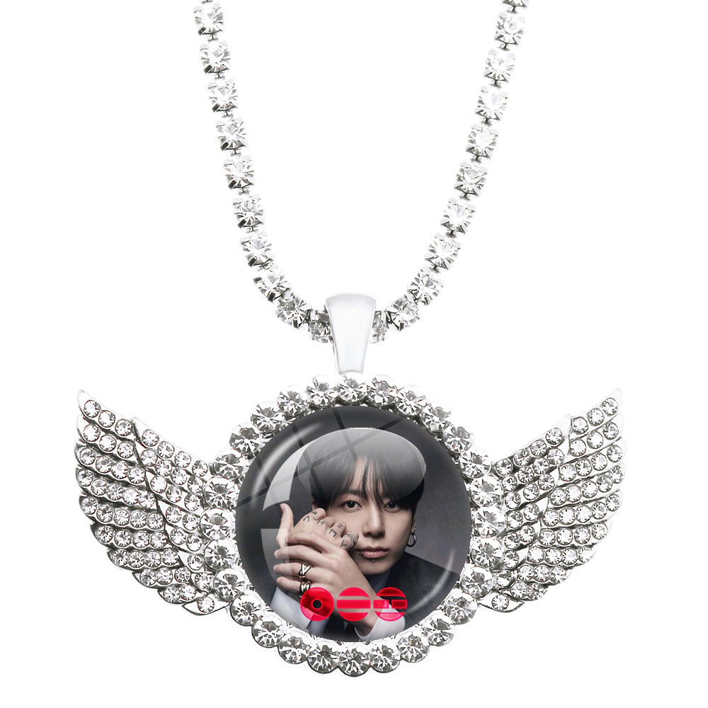 BTS Angel Wings Pendant Necklace