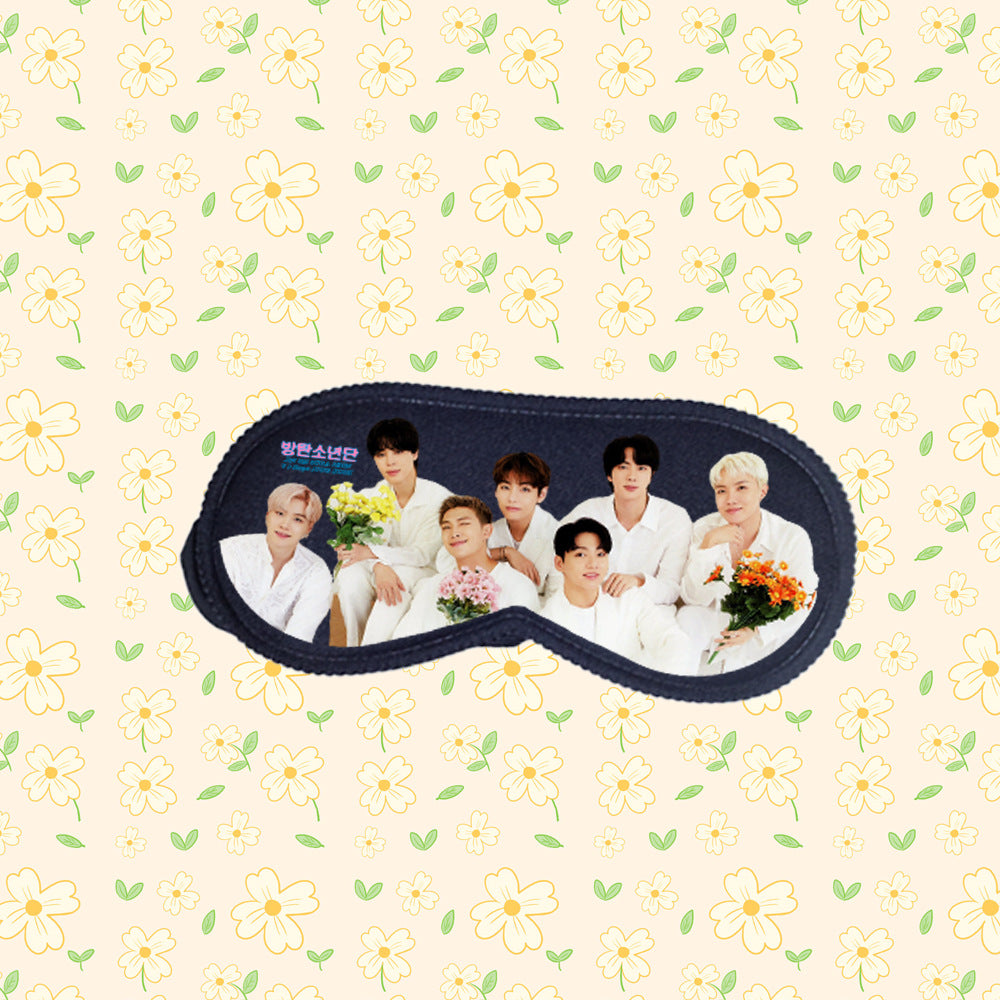 BTS Sleep Eye Mask | Member Portrait & Logo