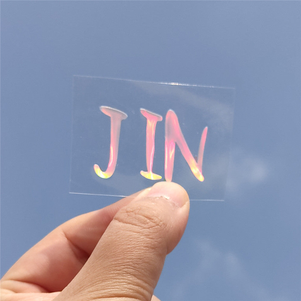 BTS Holographic Sticker Set | Complete Member Name & Logo