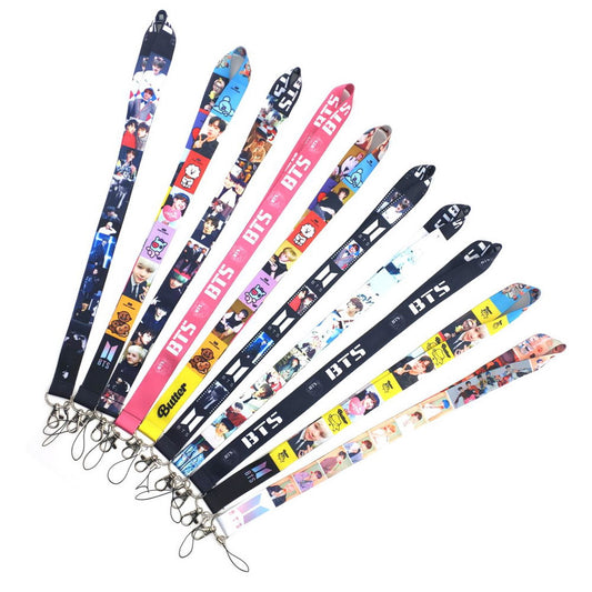 BTS K-Pop Idol Printed Polyester Lanyard and ID Card Holder