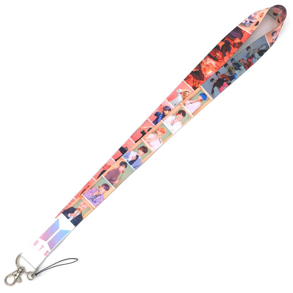 BTS K-Pop Idol Printed Polyester Lanyard and ID Card Holder