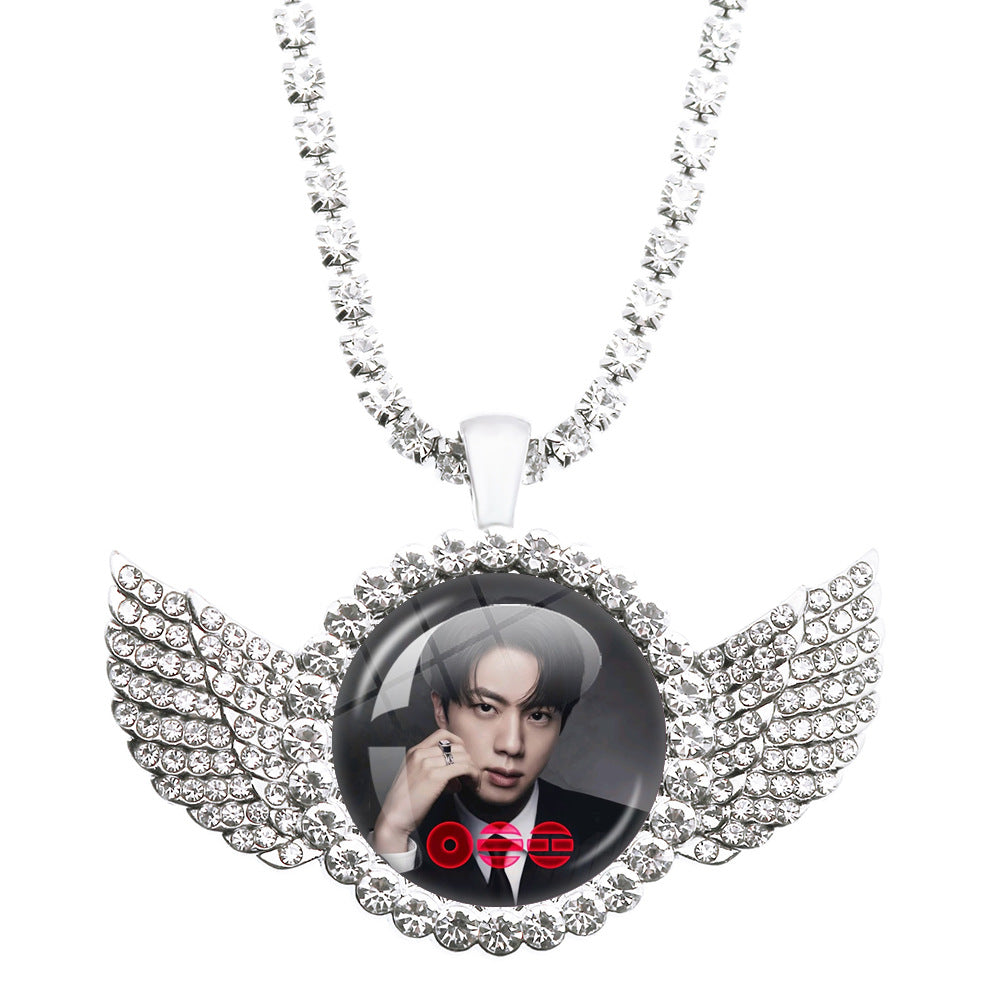BTS Angel Wings Pendant Necklace