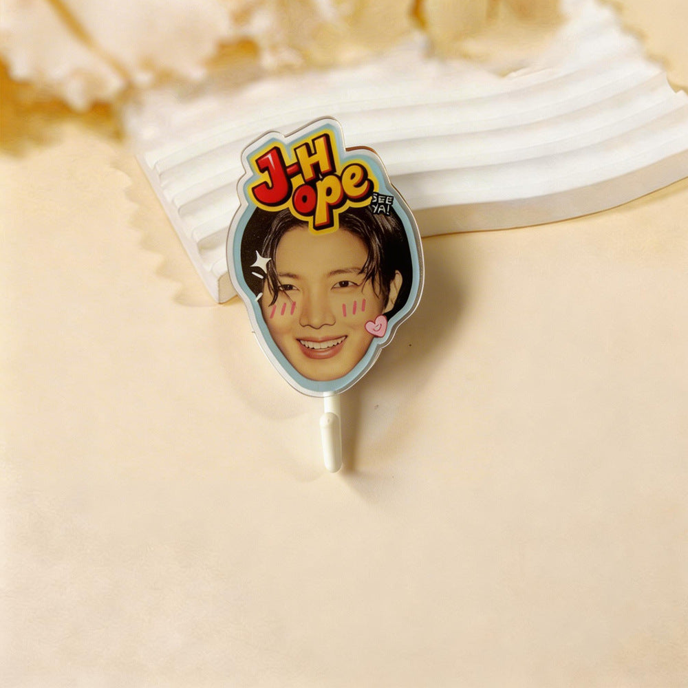 BTS Cake Topper | Members Face Self-Adhesive Hook