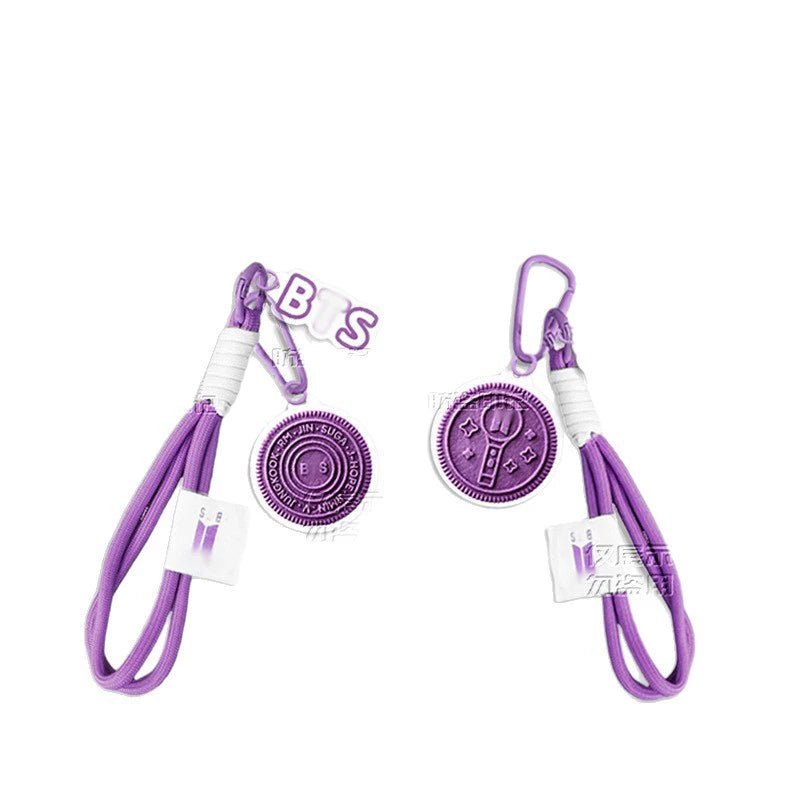 BTS Oreo-Style Acrylic Pendant Keychain