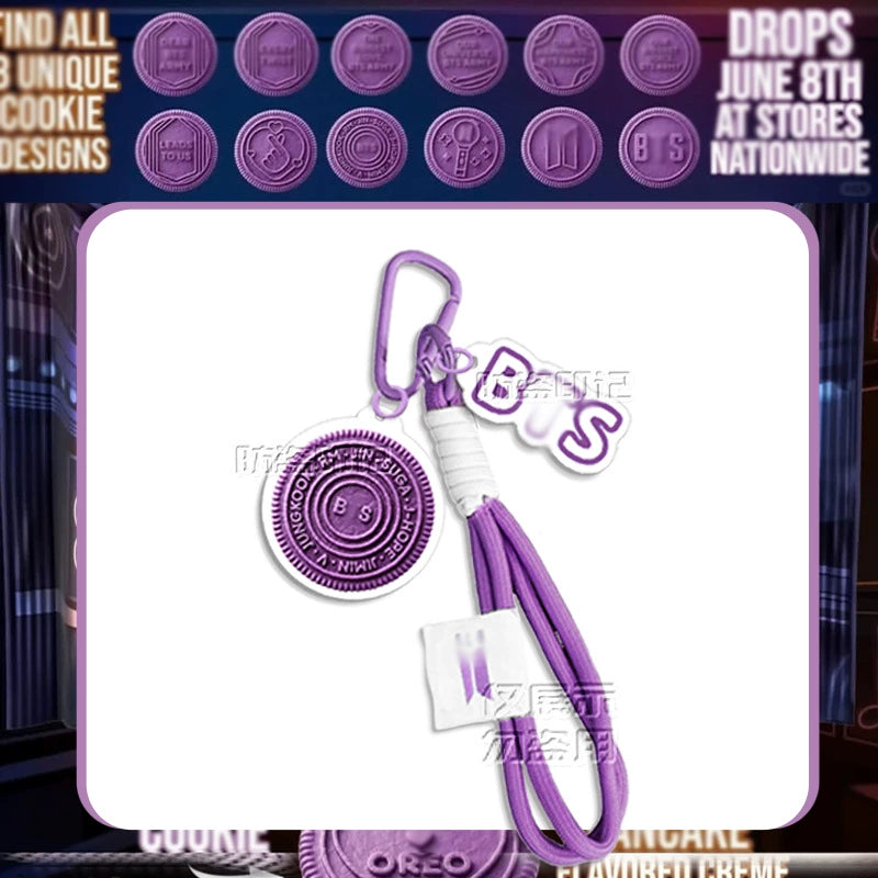 BTS Oreo-Style Acrylic Pendant Keychain
