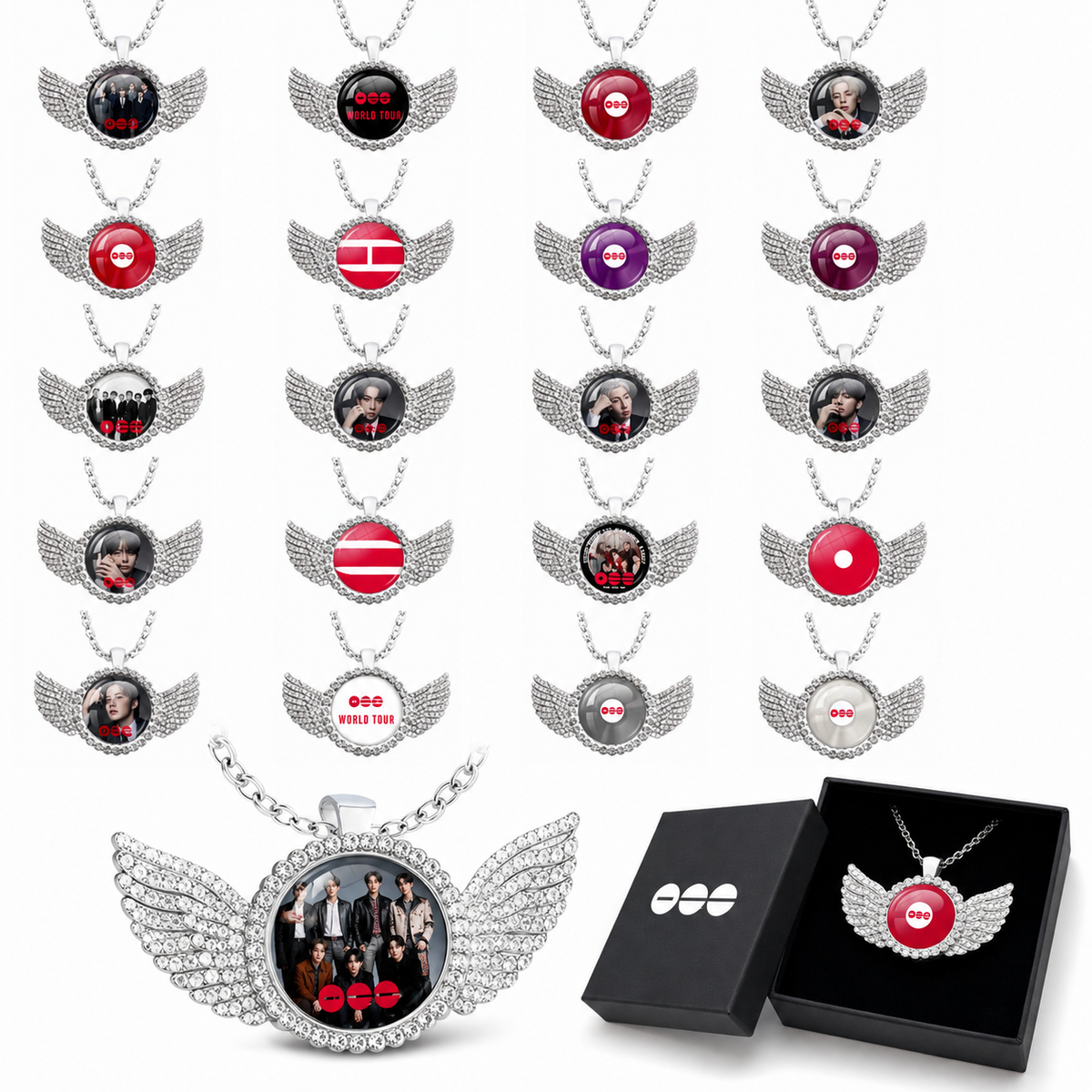 BTS Angel Wings Pendant Necklace