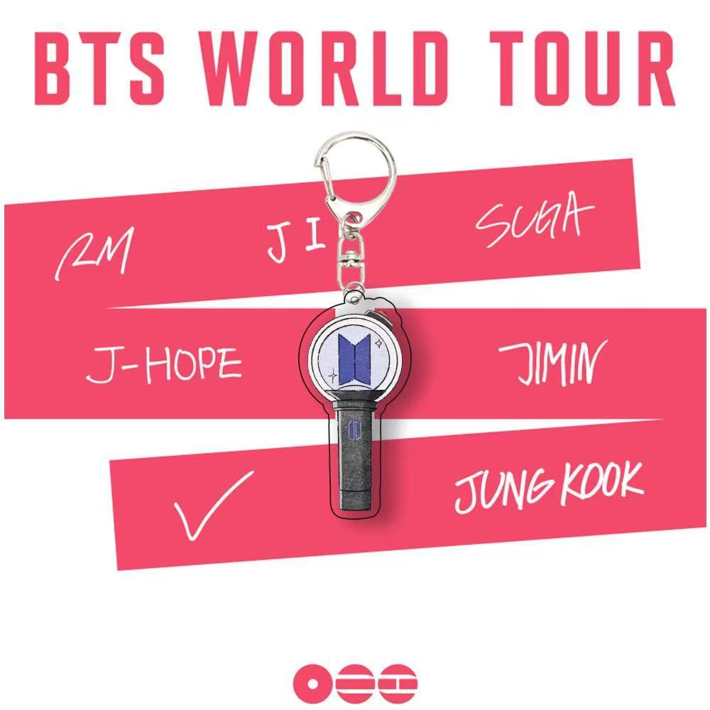 BTS Army Bomb Acrylic Keychain | Bangtan Boys Light Stick Key Ring | K-Pop Bag Charm | Gift for BTS ARMY