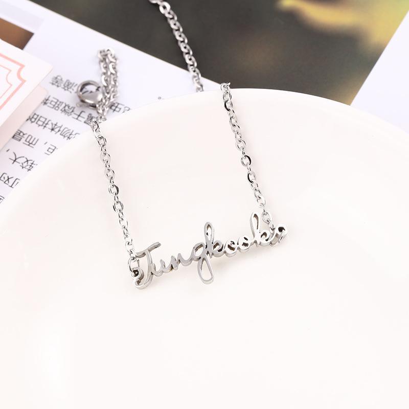 BTS Member Name Stainless Steel Bracelet – Adjustable K-Pop ARMY Chain Bracelet | Minimalist Jewelry Gift for Women & Men | BTS Bracelet