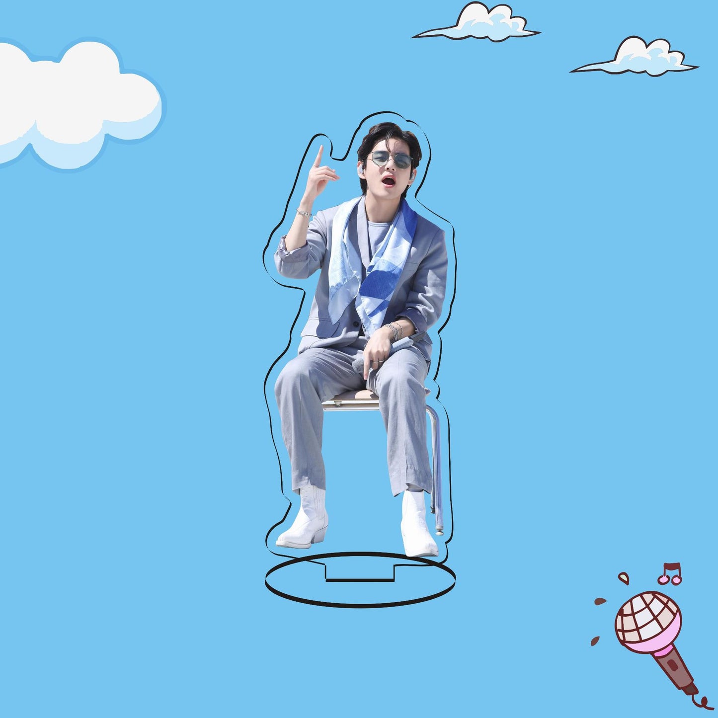 BTS PROOF Double-Sided Acrylic Stand Figure (10cm) – K-Pop Desk Display Collectible | BTS Member Acrylic Stand Gift for ARMY | BTS Acrylic Stand Figure