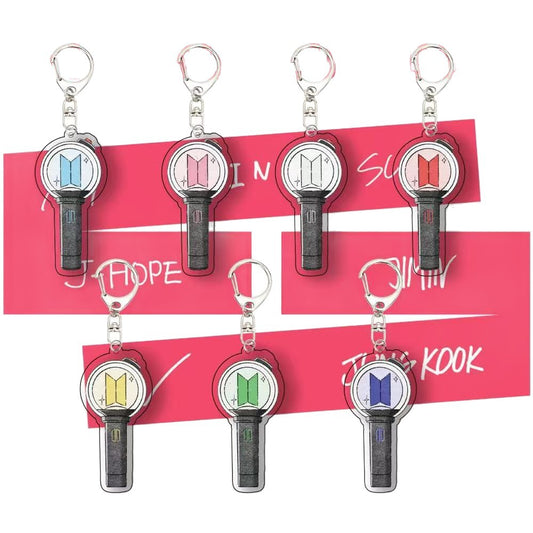BTS Army Bomb Acrylic Keychain | Bangtan Boys Light Stick Key Ring | K-Pop Bag Charm | Gift for BTS ARMY