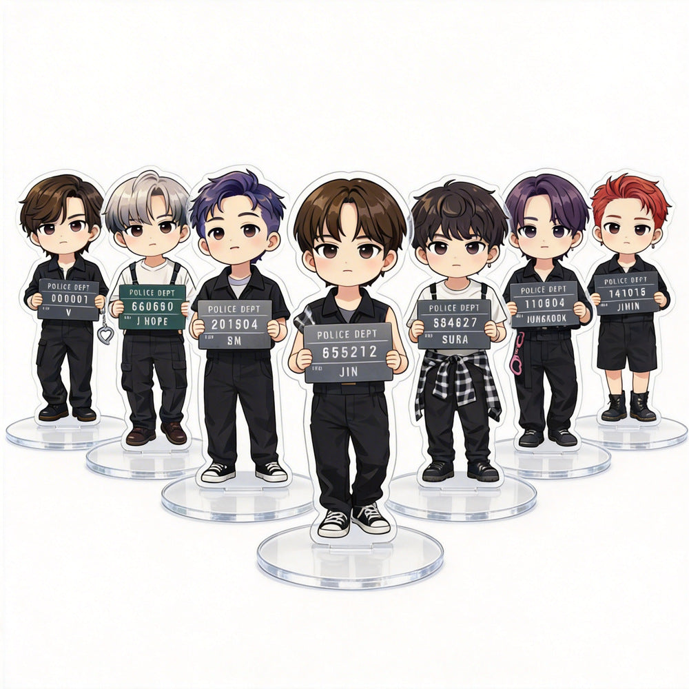 BTS Acrylic Stand Figure | 6cm K-Pop Collectible for ARMY | BTS Acrylic Figure Stand