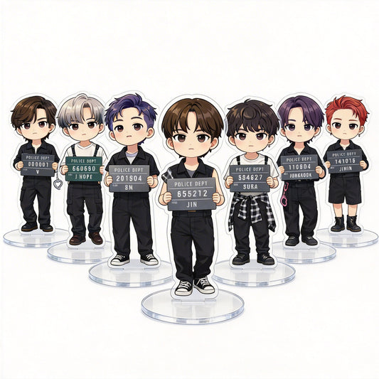 BTS Acrylic Stand Figure | 6cm K-Pop Collectible for ARMY | BTS Acrylic Figure Stand